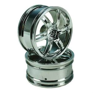 Gümüş 6 Spoke Wheels 1 Pair(1/10 Car), Fuyuan 8318S3