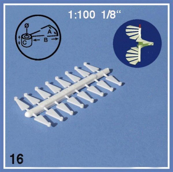 1/100 Spıral Basamaklar-Beyaz-16 Adet, Schulcz 843116