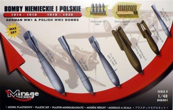 1/48 German WW1 And Polish Ww2 Bombs Max Se Maketi, Mirage 848401