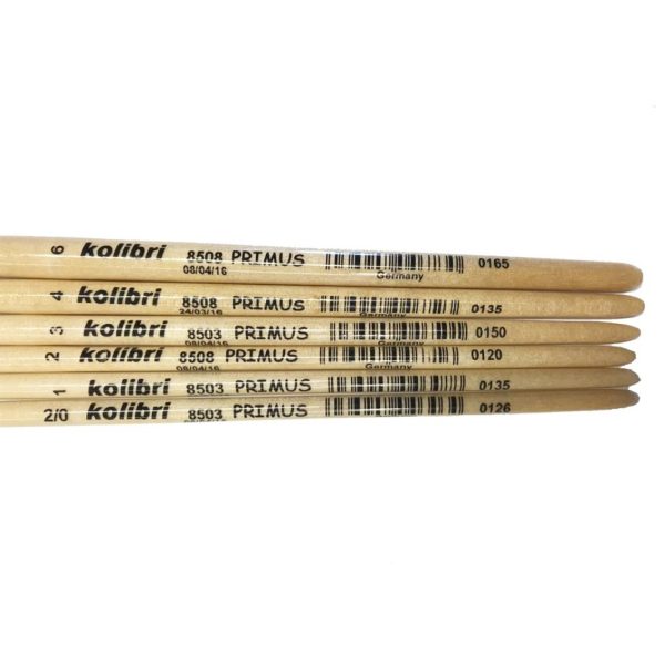 6'lı Fırça Seti-3 Round Brushes- Size 2-0 1, Kolibri 85030 - Görsel 3