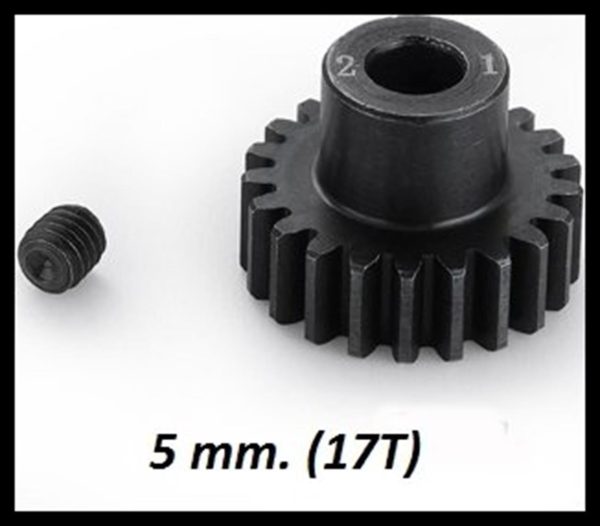 17T 5MM 32P STEEL PINION GEAR, Hobbywing 86040000
