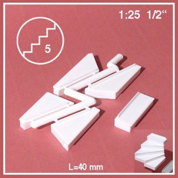 1/25 90° Sağa Dönen Merdiven -Beyaz-40 Mm-5, Schulcz 873121