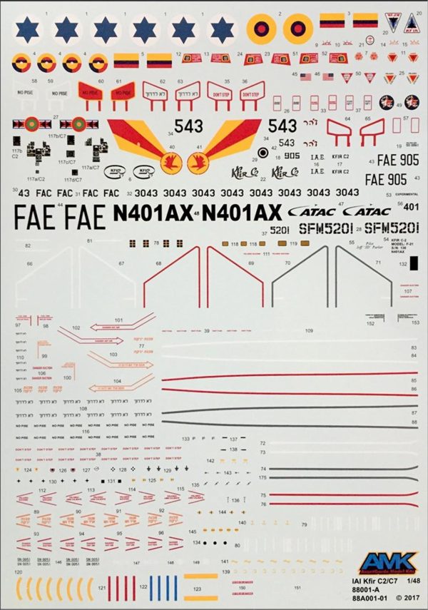 1/48 IAI KFIR C2/C7 Savaş Uçağı Maketi, AMK Model 88001 - Görsel 2
