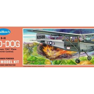 902 1/24 Bird Dog -45 Cm.-Lastik Motorlu Uçak Kiti