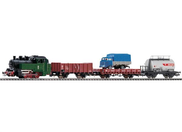 1/87 Starter Set Steamloco & 3 Goods Cars P, Piko 97907 - Görsel 2