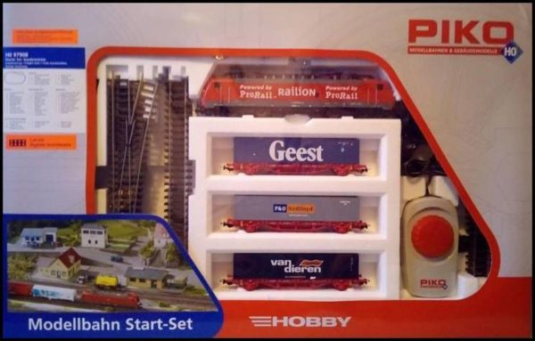 1/87 Starter Set Container Train Br 189 W 3, Piko 97908