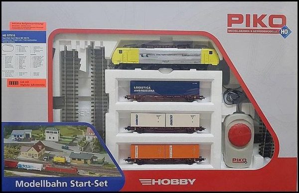 1/87 Starter Set Freight Train Italy W Br 18, Piko 97916