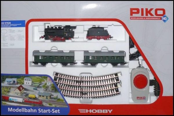 1/87 Pkp Starter Set Steam Loco Passenger Tr, Piko 97920