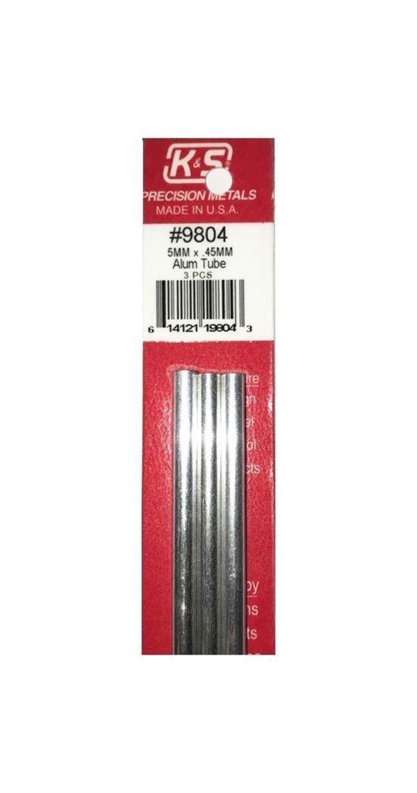 Round Alumınum Tubes-5Mm Odx.45Mm Wallx300Mm-, K&S 9804