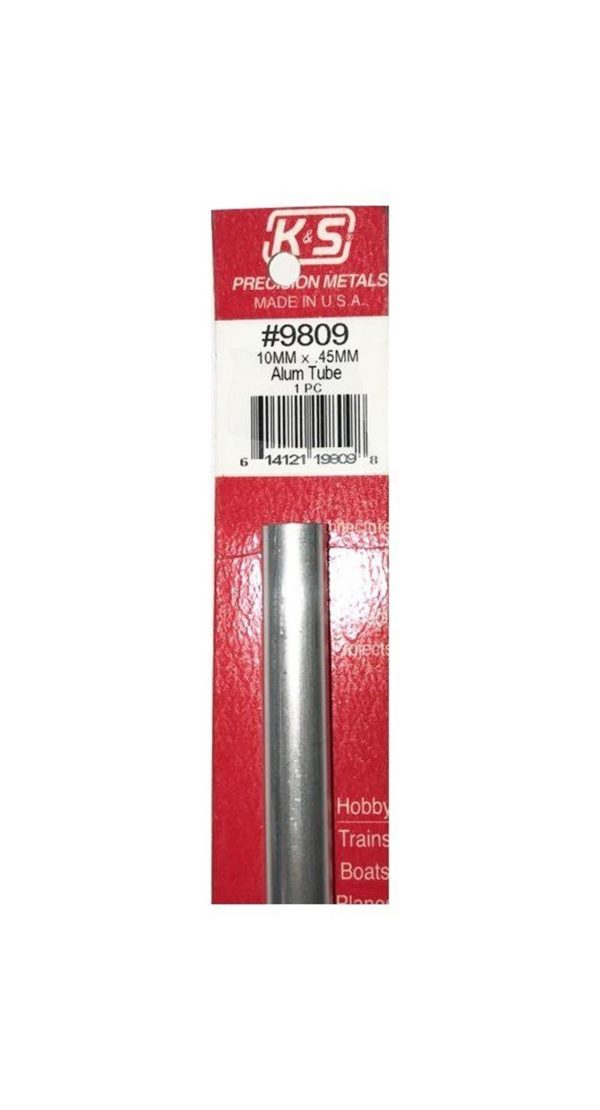 Round Alumınum Tubes-10Mm Odx.45Mm Wallx300Mm, K&S 9809