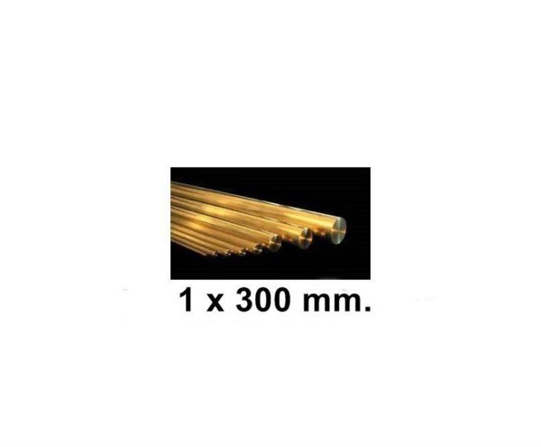 Round Brass Rods-1Mm Diameterx300Mm-5Pcs, K&S 9861