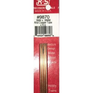 Round Bakır Tubes-2Mm Odx.36Mm Wallx300Mm-4P, K&S 9870