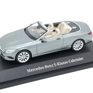 1/43 Mercedes Benz S Class (A217) Spider 2015 Selenite Grey Metalik Diecast Araba, Kyosho B66960352