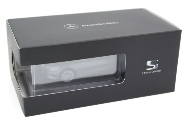 1/43 Mercedes Benz S Class (A217) Spider 2015 Selenite Grey Metalik Diecast Araba, Kyosho B66960352 - Görsel 3