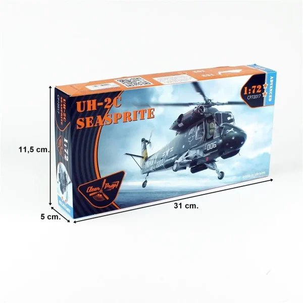 1/72 Kaman UH-2C Seasprite Askeri Helikopter Maketi, Clear Prop Models 72017 - Görsel 5