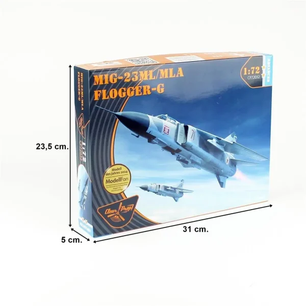 1/72 MiG-23ML/MLA Flogger-G Askeri Jet Uçağı Maketi, Clear Prop Models 72032 - Görsel 5