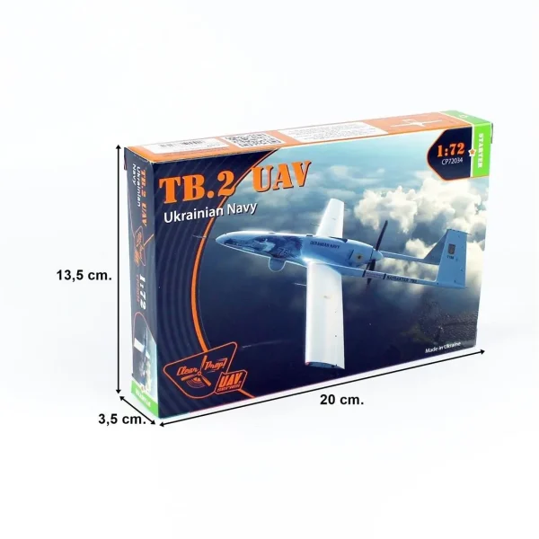 1/72 TB.2 UAV Ukrayna Donanmas Silahlı İnsansız Hava Aracı Maketi, Clear Prop Models 72034 - Görsel 4