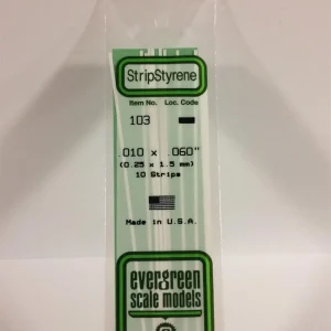 0 25*1 50*355 Mm Köşeli Çubuk-10 Adet -Beyaz, Evergreen 103