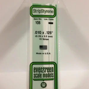 0 25*3 20*355 Mm Köşeli Çubuk-10 Adet -Beyaz, Evergreen 106