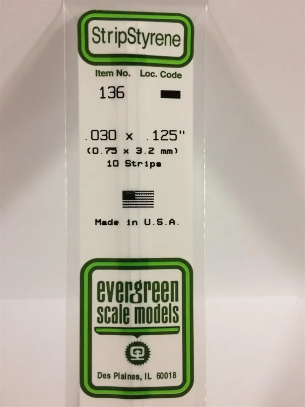 0 75*3 20*355 Mm Köşeli Çubuk-10 Adet -Beyaz, Evergreen 136