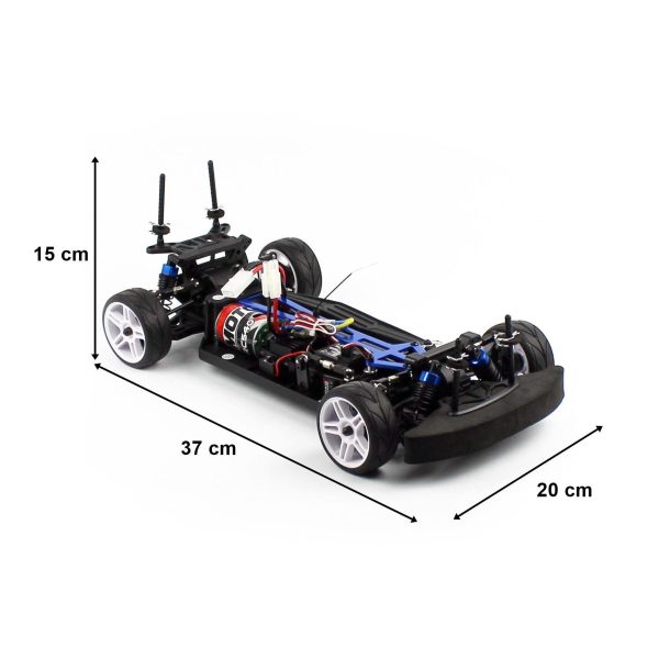 Nascada Kumandalı Fırçalı Motorlu On Road Rc Araba 1/10 4 Çeker, Himoto 5101 - Görsel 4