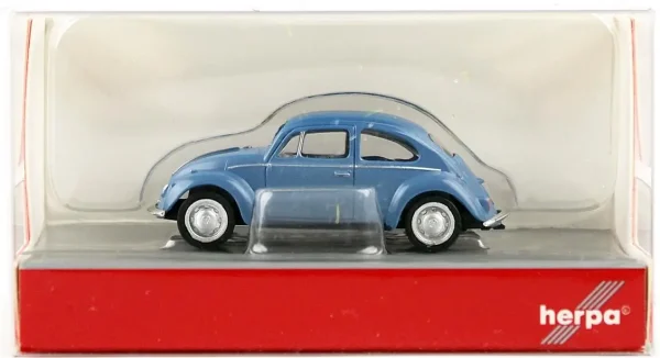 1/87 VW Käfer´96 Mavi Küçük Araba Modeli, Herpa 022361-008 - Görsel 3