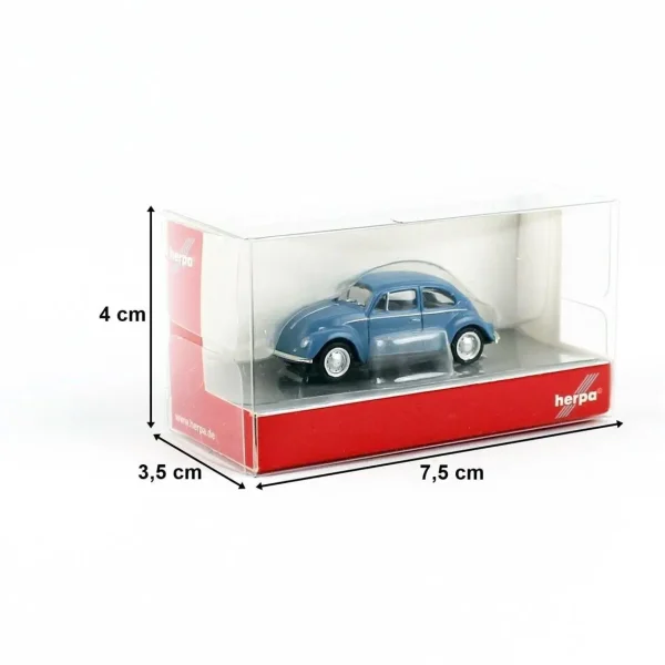 1/87 VW Käfer´96 Mavi Küçük Araba Modeli, Herpa 022361-008 - Görsel 2