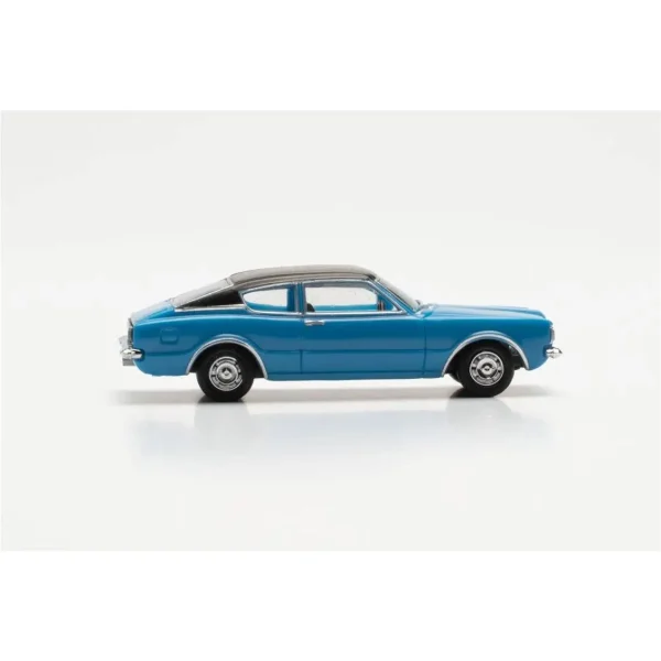 1/87 Ford Taunus Coupe Sky Blue Küçük Araba Modeli, Herpa 023399-002 - Görsel 4