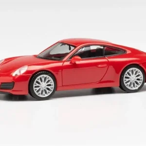 1/87 Porsche 911 Carrera4S Kırmızı Küçük Araba Modeli, Herpa 028639-002