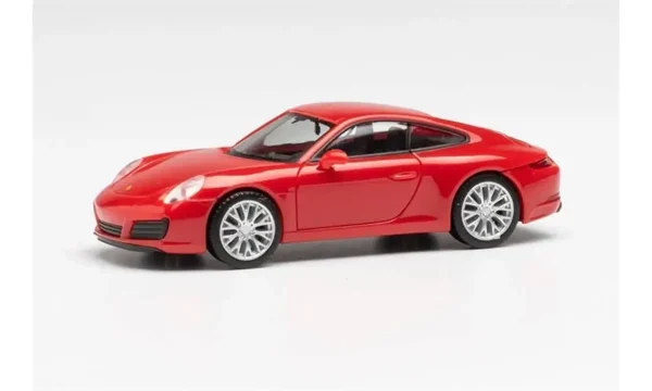 1/87 Porsche 911 Carrera4S Kırmızı Küçük Araba Modeli, Herpa 028639-002
