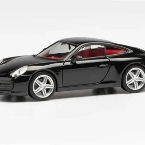 1/87 Porsche 911 Carrera 4S Siyah Küçük Araba Modeli, Herpa 028646-002