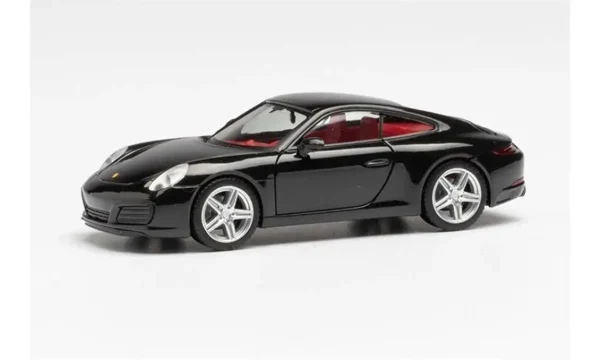 1/87 Porsche 911 Carrera 4S Siyah Küçük Araba Modeli, Herpa 028646-002