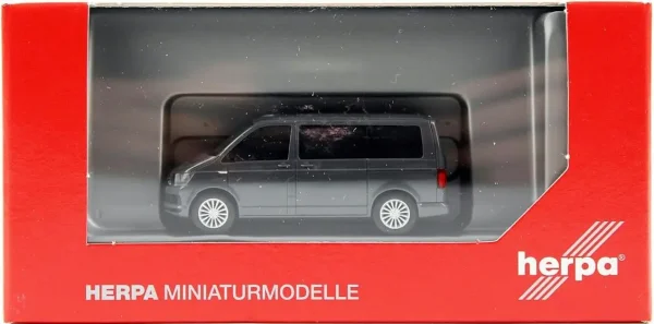 1/87 VW T6 Multivan Pure Gri Küçük Araba Modeli, Herpa 028738-003 - Görsel 3