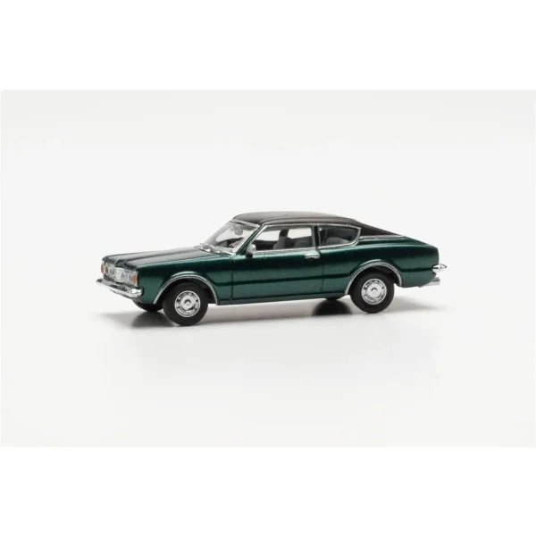 1/87 Ford Taunus Coupe Koyu Yeşil Metalik Küçük Araba Modeli, Herpa 033398-002