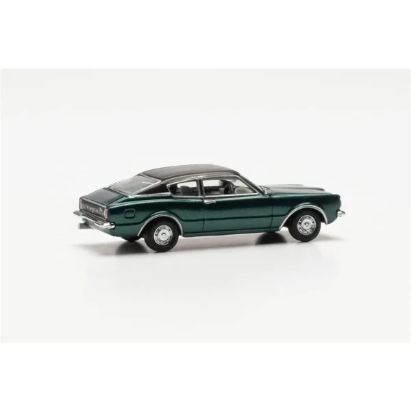 1/87 Ford Taunus Coupe Koyu Yeşil Metalik Küçük Araba Modeli, Herpa 033398-002 - Görsel 5