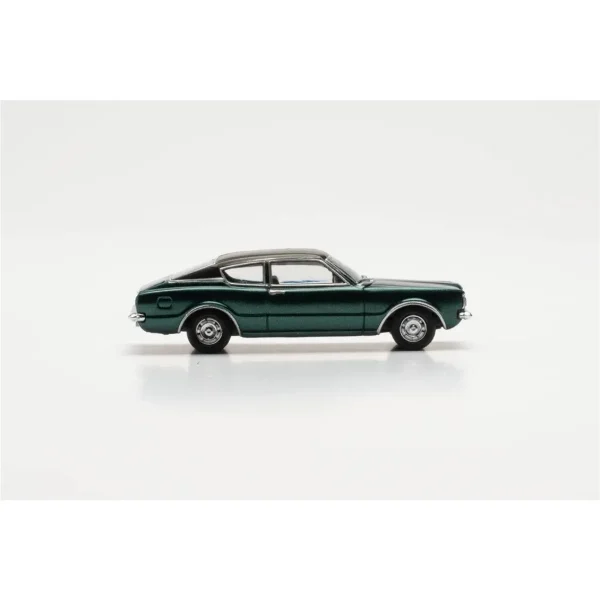 1/87 Ford Taunus Coupe Koyu Yeşil Metalik Küçük Araba Modeli, Herpa 033398-002 - Görsel 4