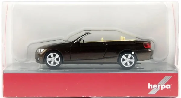 1/87 BMW 3er Cabrio Kahve Küçük Araba Modeli, Herpa 033763-002 - Görsel 3