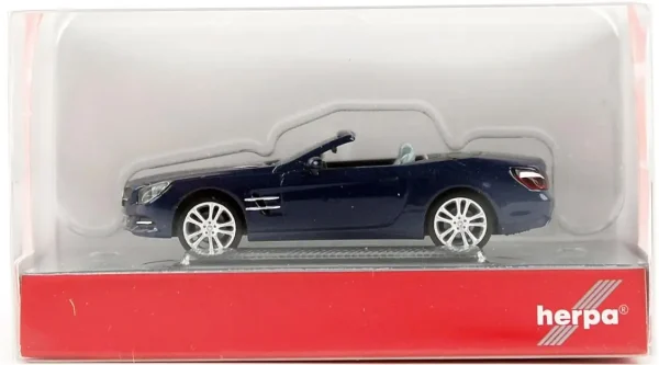 1/87 MB SL-Klasse Mavi Küçük Araba Modeli, Herpa 034838-002 - Görsel 3