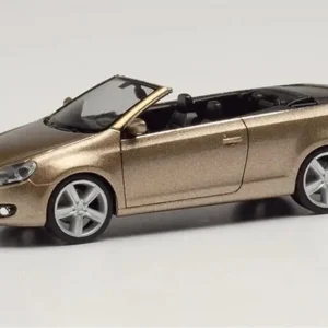 1/87 VW Golf Cabrio Altın Küçük Araba Modeli, Herpa 034869-002