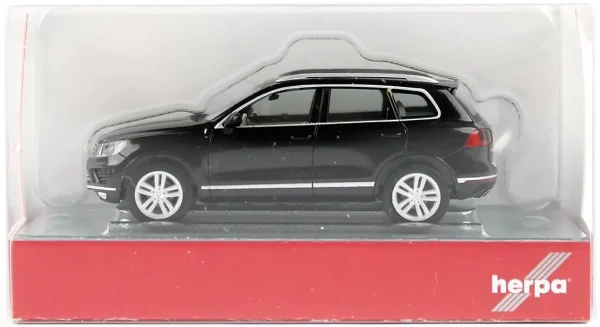 1/87 VW Touareg Siyah Küçük Araba Modeli, Herpa 038478-002