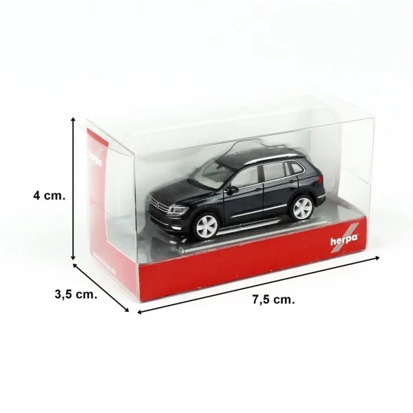 1/87 VW Tiguan Gece Mavisi Metalik Küçük Araba Modeli, Herpa 038607-006 - Görsel 2