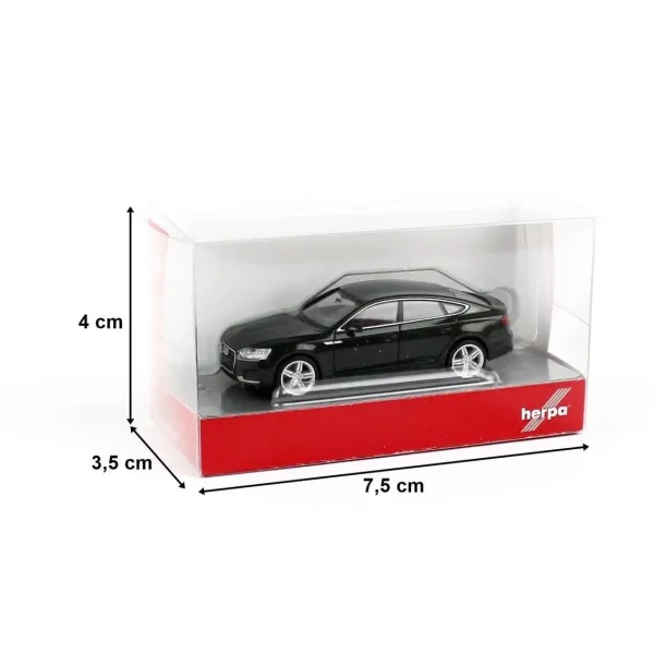 1/87 Audi A5 Sportback Gri Küçük Araba Modeli, Herpa 038706-002 - Görsel 2