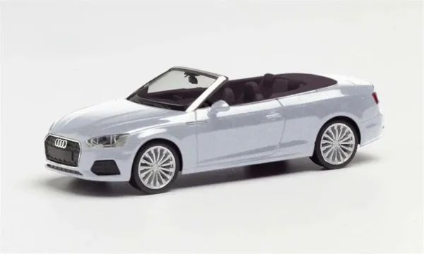 1/87 Audi A5 Cabrio Metalik Gümüş Küçük Araba Modeli, Herpa 038768-002