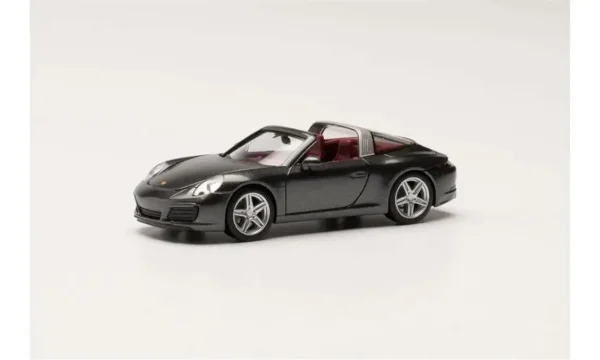 1/87 Porsche 911 Targa 4 Gri Küçük Araba Modeli, Herpa 038867-002