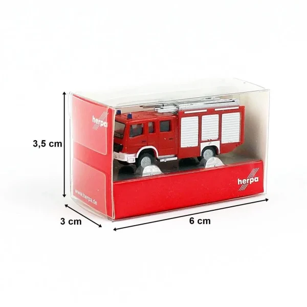 1/87 MB Atego 10 HLF 20 İtfaiye Küçük Araba Modeli, Herpa 66716 - Görsel 3