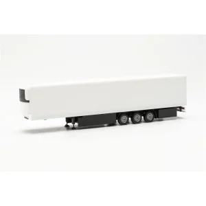 1/87 15 Metre Soğutuculu TIR Dorsesi Beyaz Küçük Araba Modeli, Herpa 077040