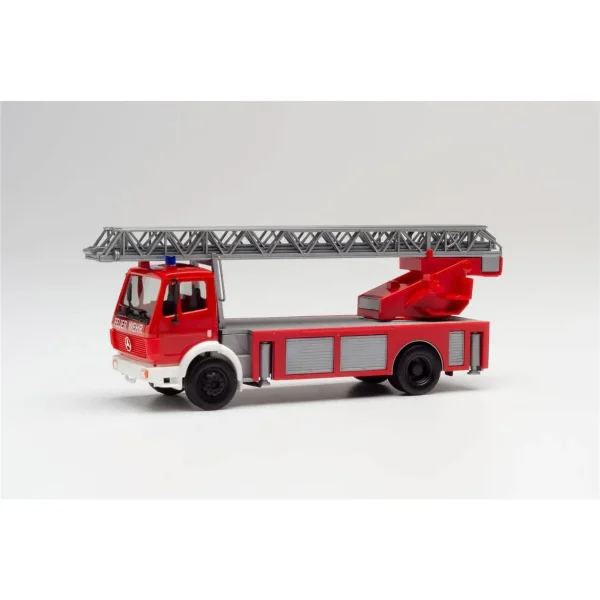 1/87 Mercedes-Benz SK 88 Döner Merdivenli İtfaiye Aracı Küçük Araba Modeli, Herpa 094108