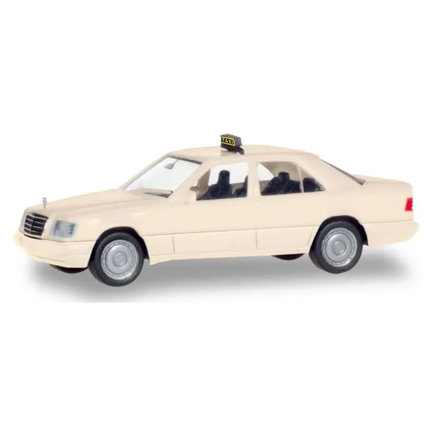1/87 Mercedes-Benz E-Class (W124) Taksi Küçük Araba Modeli, Herpa 094184