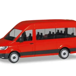 1/87 VW Crafter Minibüs Kırmızı Küçük Araba Modeli, Herpa 094252