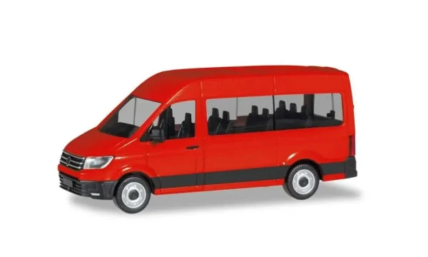 1/87 VW Crafter Minibüs Kırmızı Küçük Araba Modeli, Herpa 094252